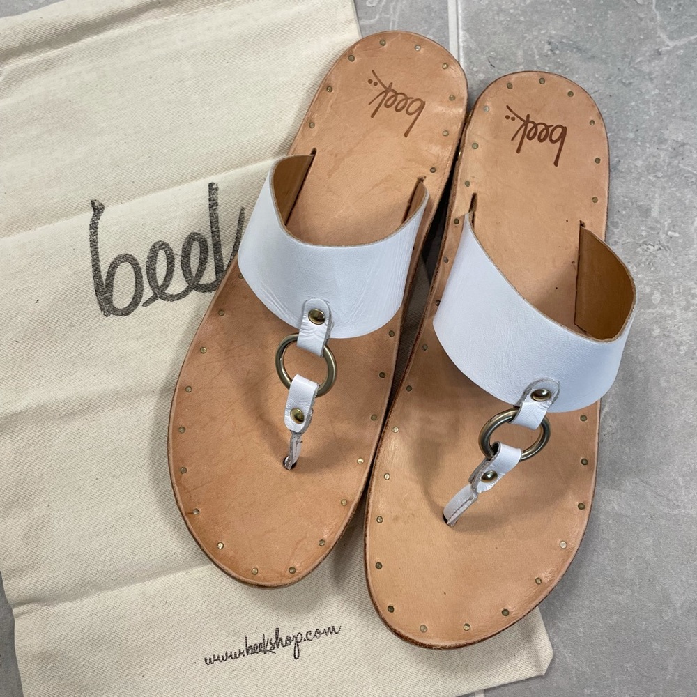 NWT beek “Kiwi” Handmade Leather Sandals